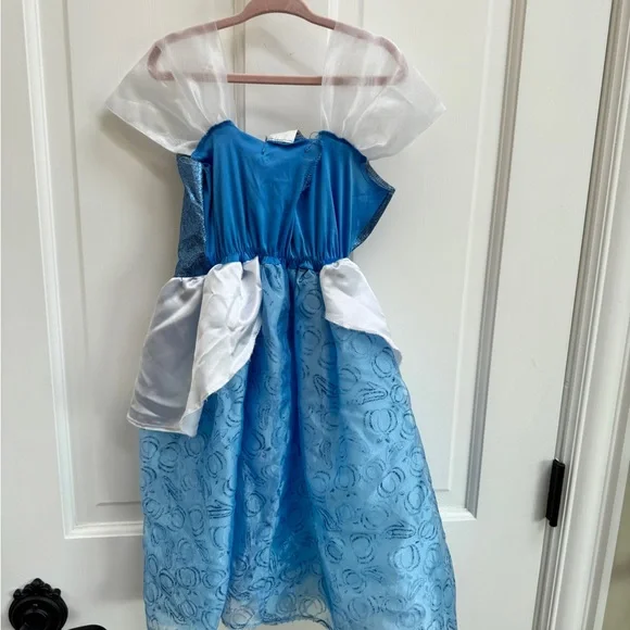 Disney Cinderella Girls Size 4 - 6 Sparkling Blue Costume Princess Dress Up - Picture 7 of 9